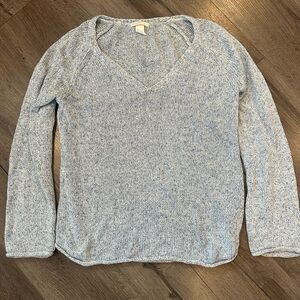 H&M Light Gray V-Neck Sweater